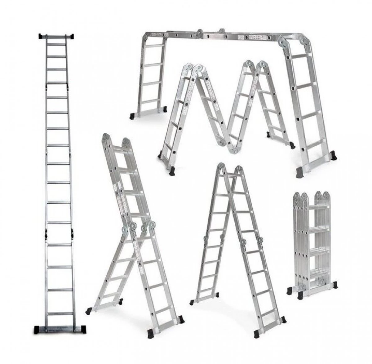 Jeftino povoljno  - Zglobne Aluminijumske Merdevine 4x4 - 4,6m TMC