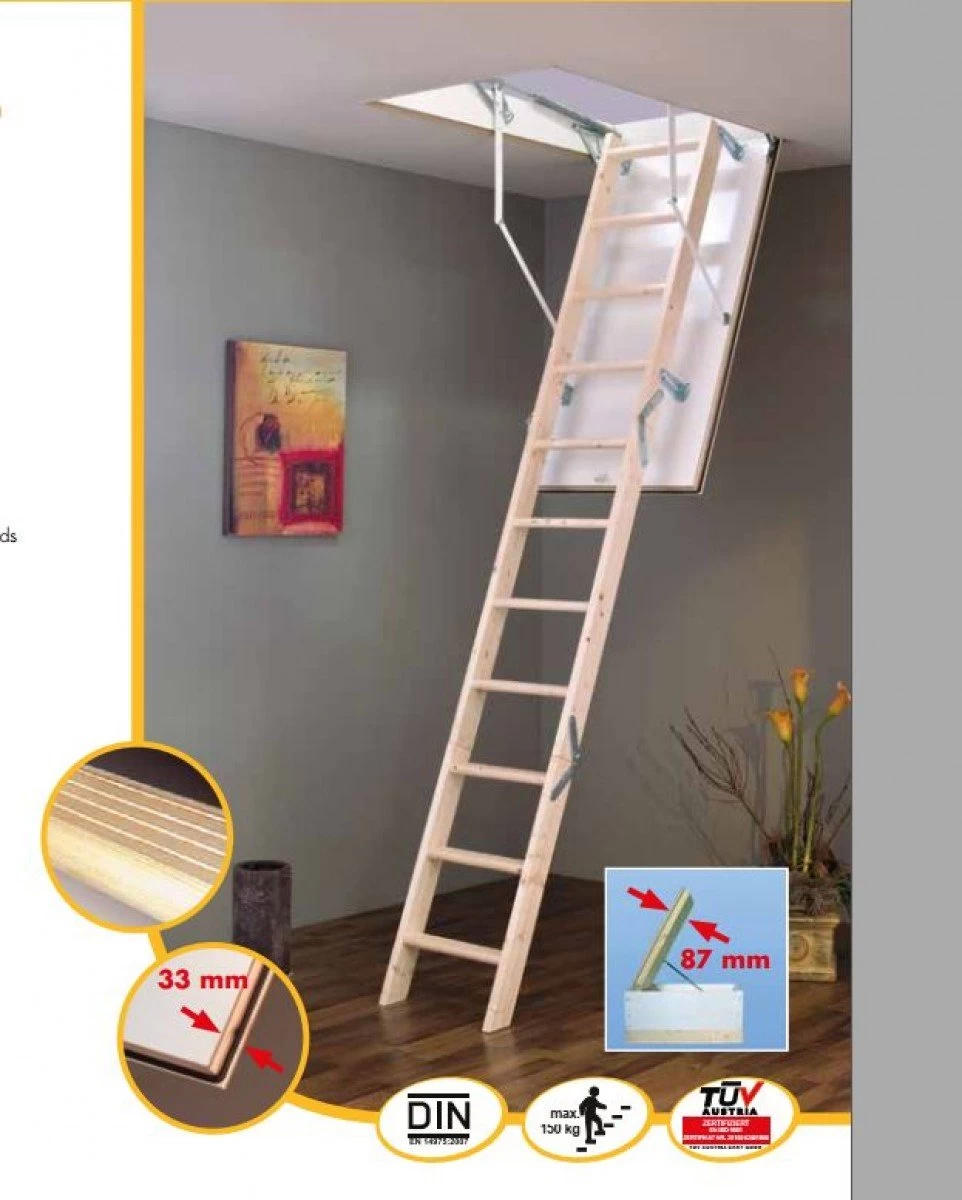 Jeftino povoljno Tavanske Merdevine - Tavanske Merdevine 90x80cm MC-STEP Termoizolovane