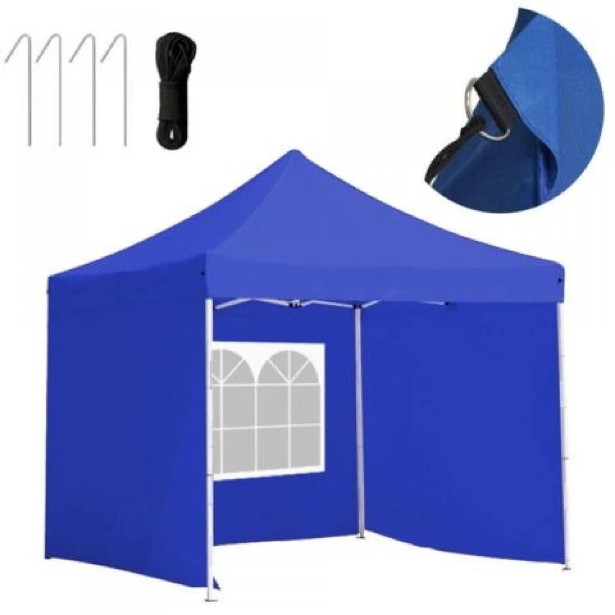 Jeftino povoljno  - Paviljon Sa Mehanizmom 3x3m Plavi Tri Stranice
