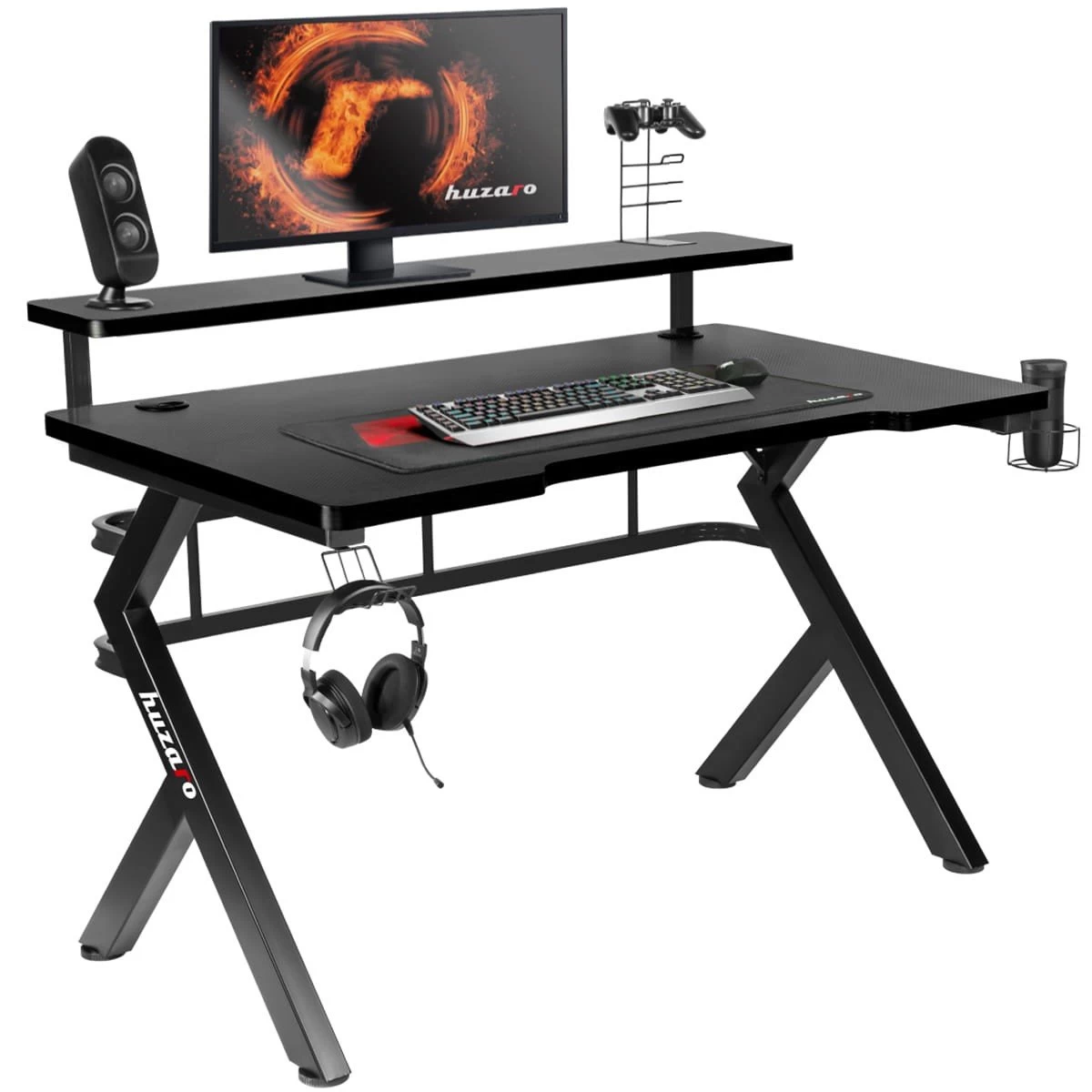 Jeftino povoljno TRGOVACKA ROBA - Huzaro Hero 5 Crni Gaming sto