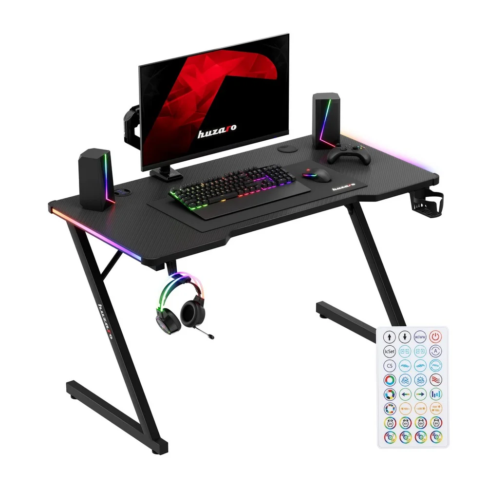 Jeftino povoljno  - Huzaro Hero 2.5 Crni RGB Gaming sto