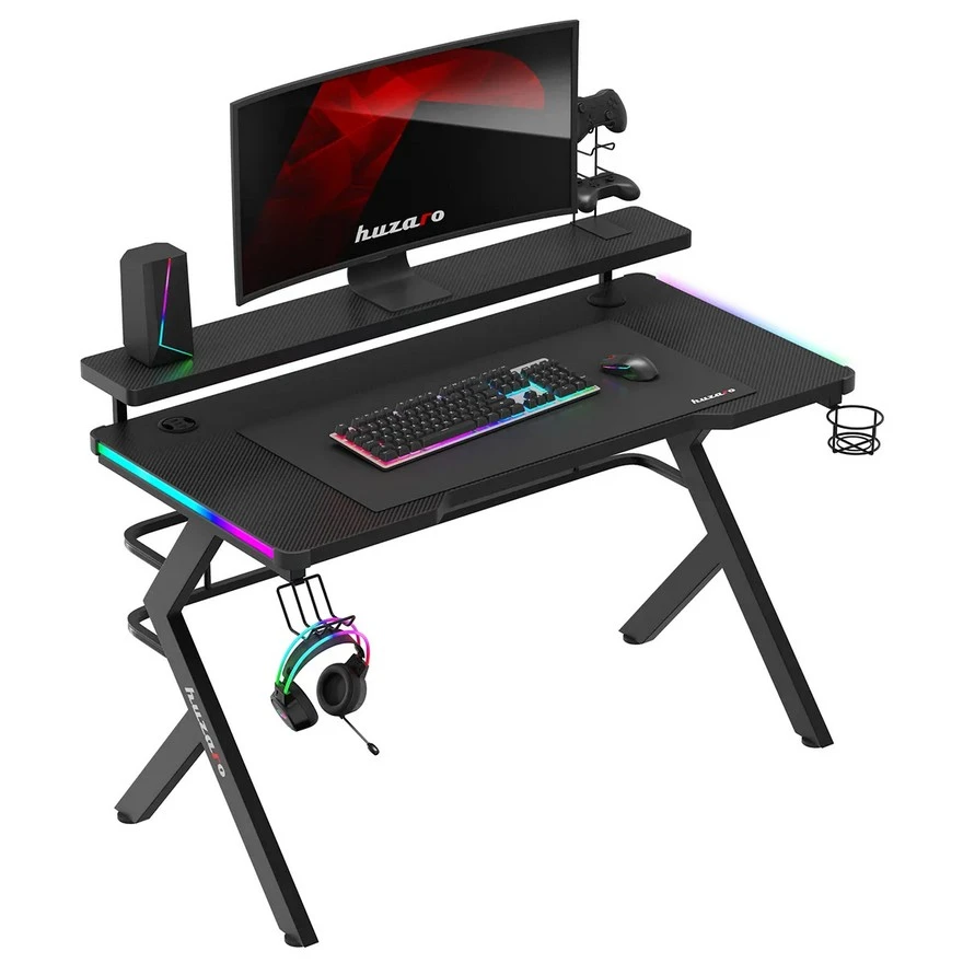 Jeftino povoljno TRGOVACKA ROBA - Huzaro Hero 5 RGB Crni Gaming sto