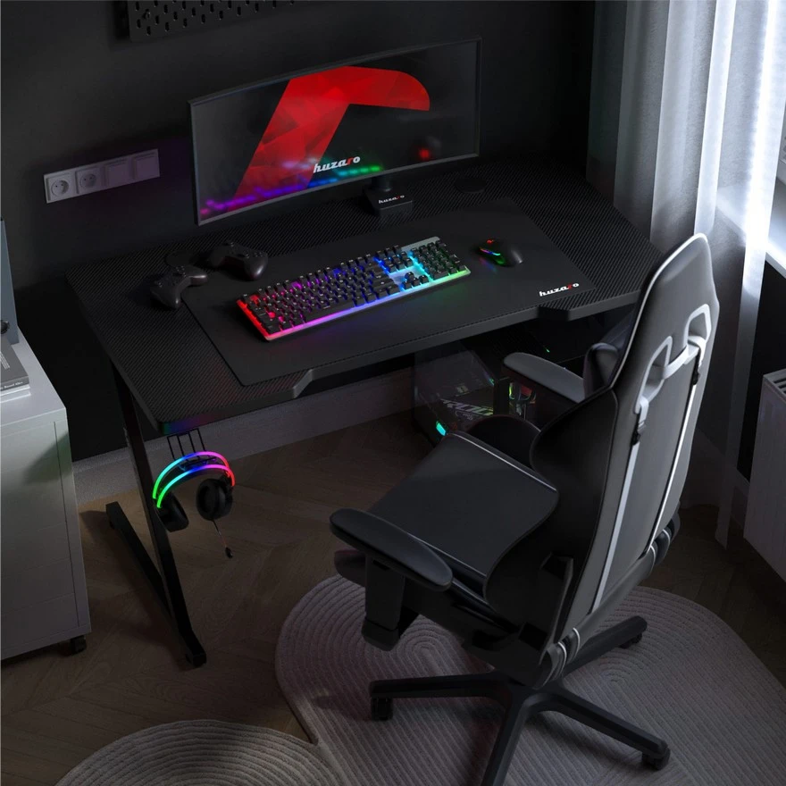 Jeftino povoljno TRGOVACKA ROBA - Huzaro Hero 2.5 Crni Gaming sto