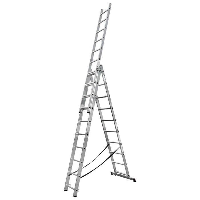 Jeftino povoljno Aluminijumske Merdevine - KRAUSE Corda Trodelne Aluminijumske Merdevine 3x10 - 6,15m