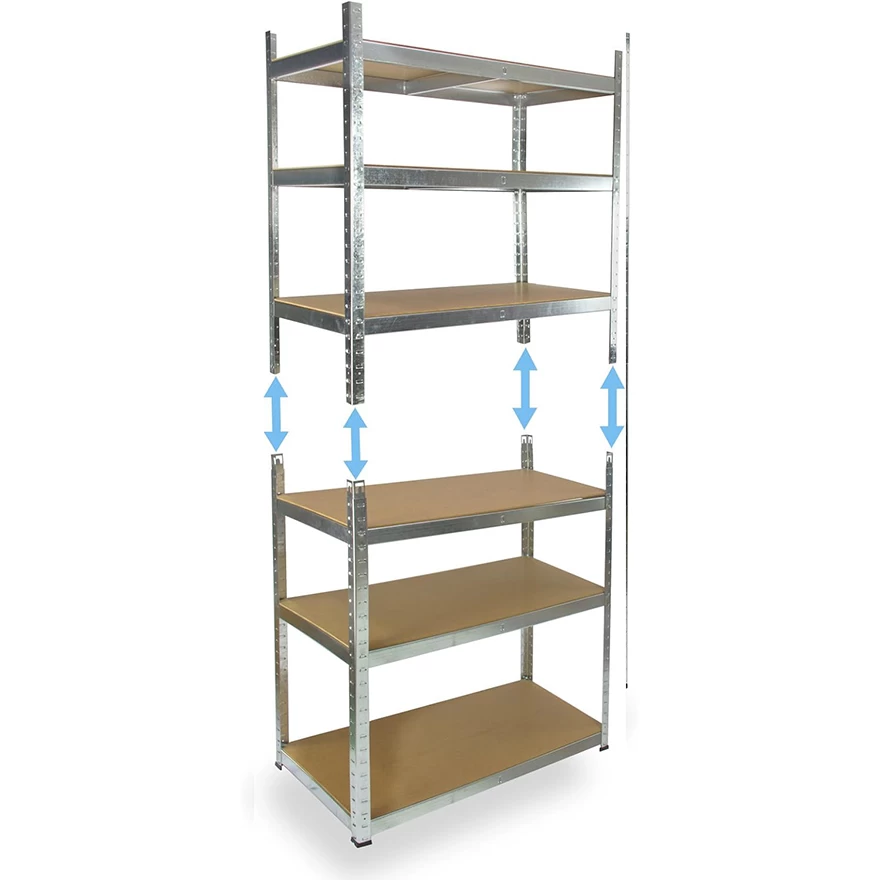 Jeftino povoljno  - Metalna Montažna Polica 200x90x45cm Šest Nivoa