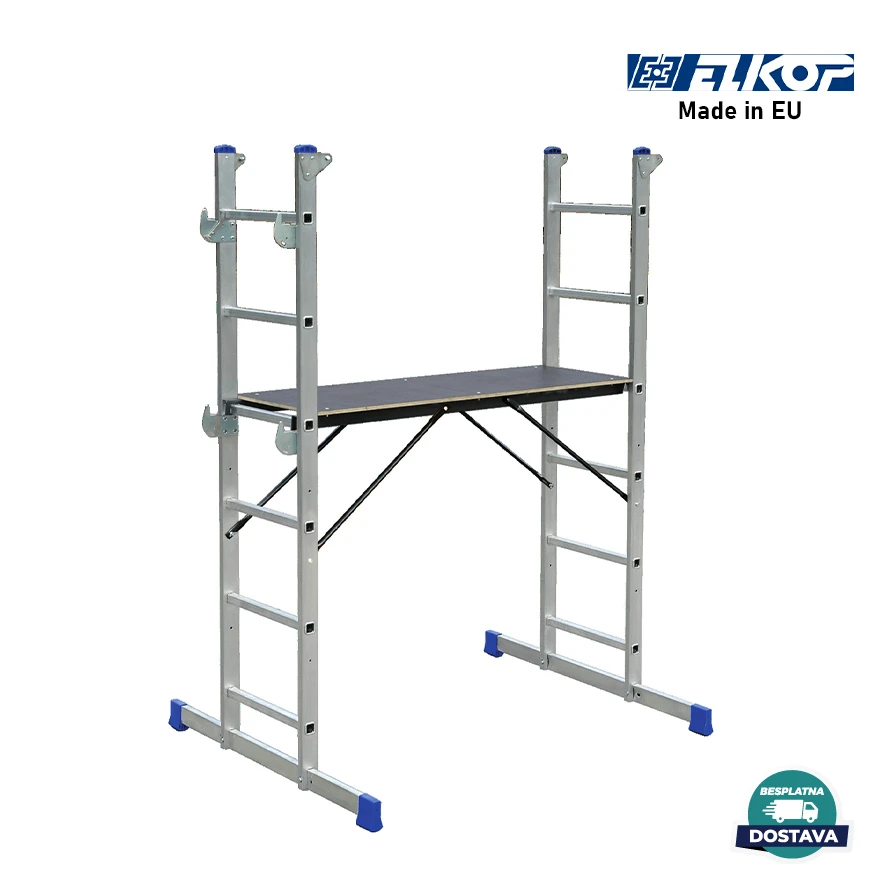 Jeftino povoljno Aluminijumske Skele - ELKOP Mini Aluminijumska Skela 2x6 - 3m HPP650