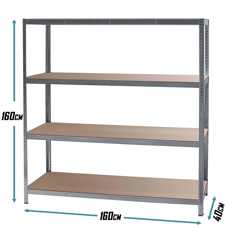 Jeftino povoljno POLICE - SuperHome 160x160x40cm 4x175kg Metalna Montažna Polica