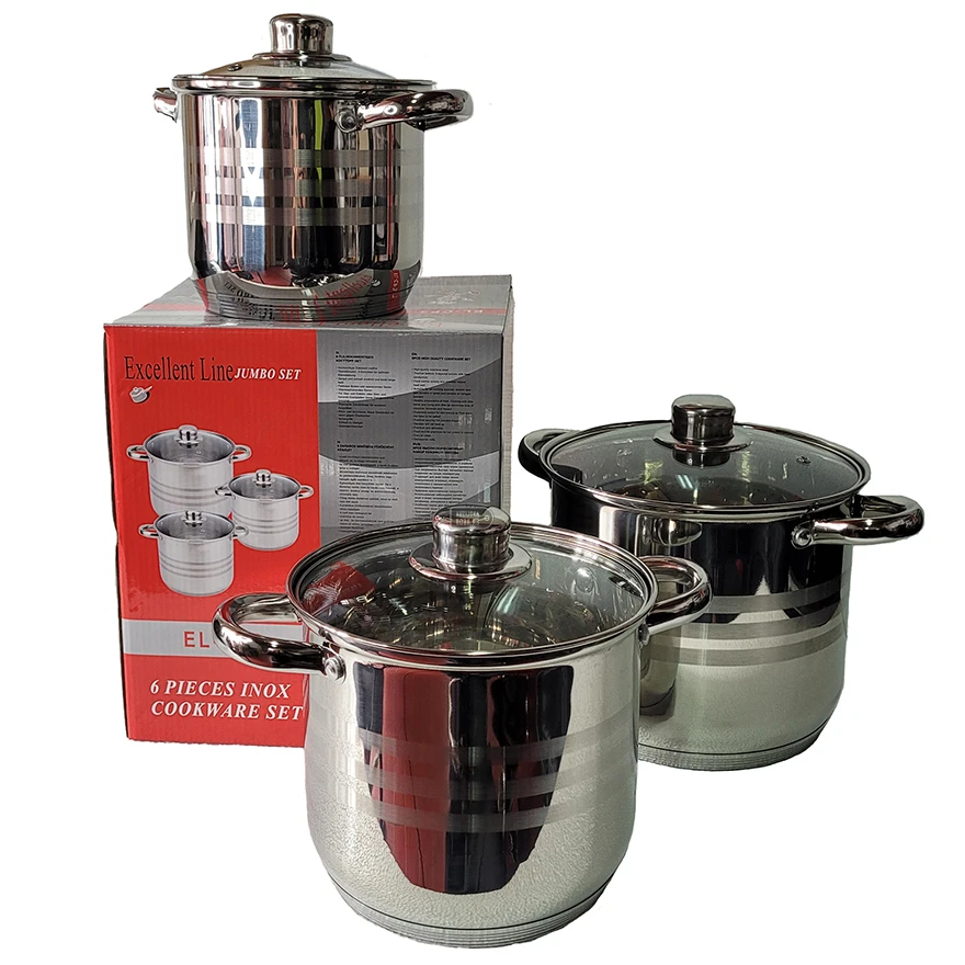 Jeftino povoljno TRGOVACKA ROBA - Excellent Line Jumbo Set Lonci 6 delova EL-CP3