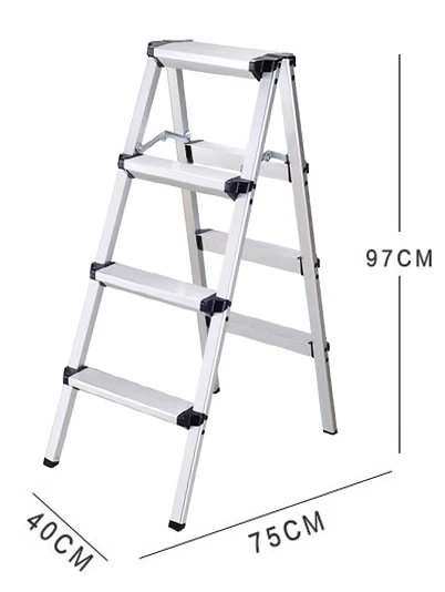 Jeftino povoljno Aluminijumske Merdevine - SuperStep Stepenaste Merdevine 2x4 Podest 97cm