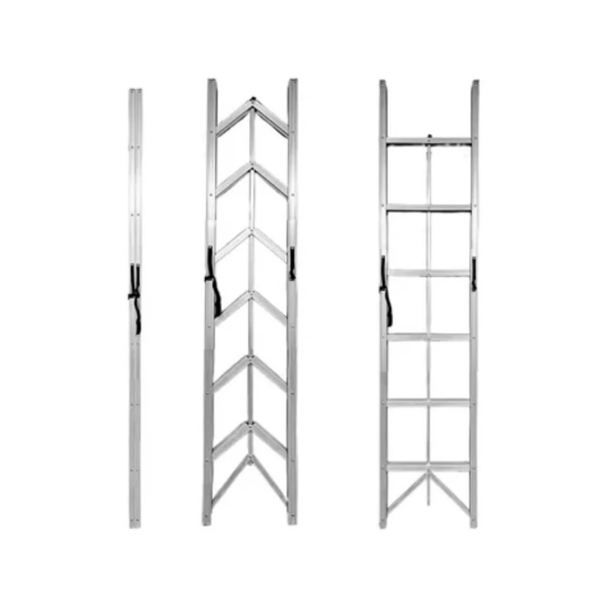 Jeftino povoljno Aluminijumske Merdevine - SuperStep Sklopive Štapne Alu Merdevine 206cm 6 Gazišta