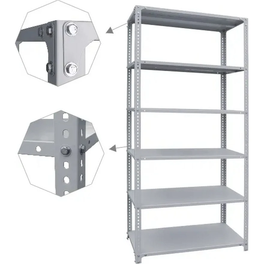 SuperHome 200x75x30 6x40kg Potpuno Metalna Montažna Polica