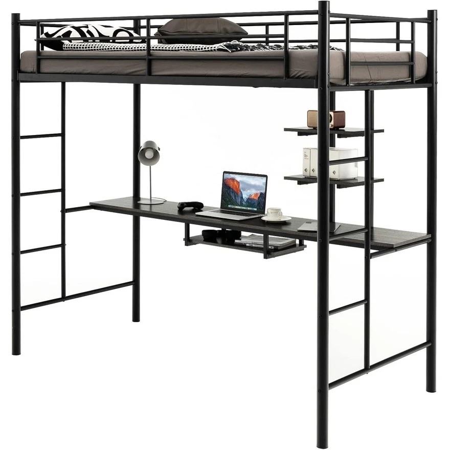 Jeftino povoljno Kreveti - Izdignuti krevet sa radnim stolom 200x90x180cm