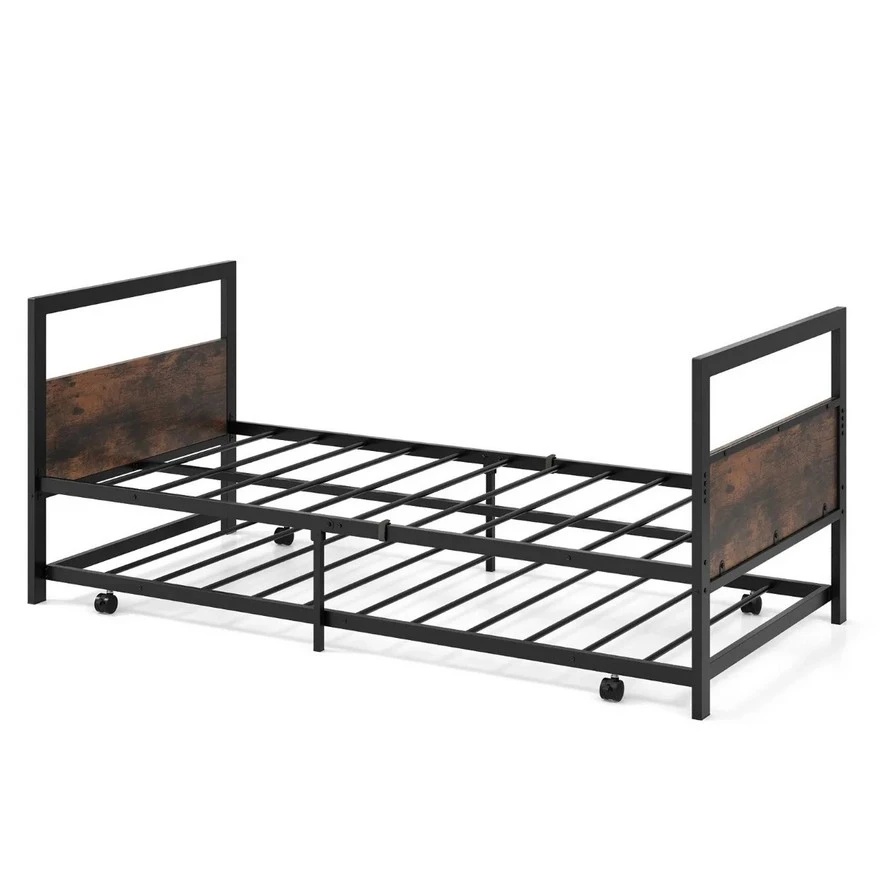 Jeftino povoljno  - Metalni krevet samac sa pomoćnim krevetom 200x90cm