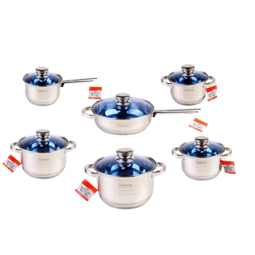 Jeftino povoljno Kuhinjska Oprema - Excellent Line Jumbo Set Lonci 12 delova EL-12STB