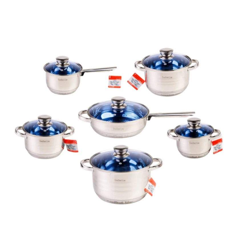 Jeftino povoljno Kuhinjska Oprema - Excellent Line Jumbo Set Lonci 12 delova EL-12STB