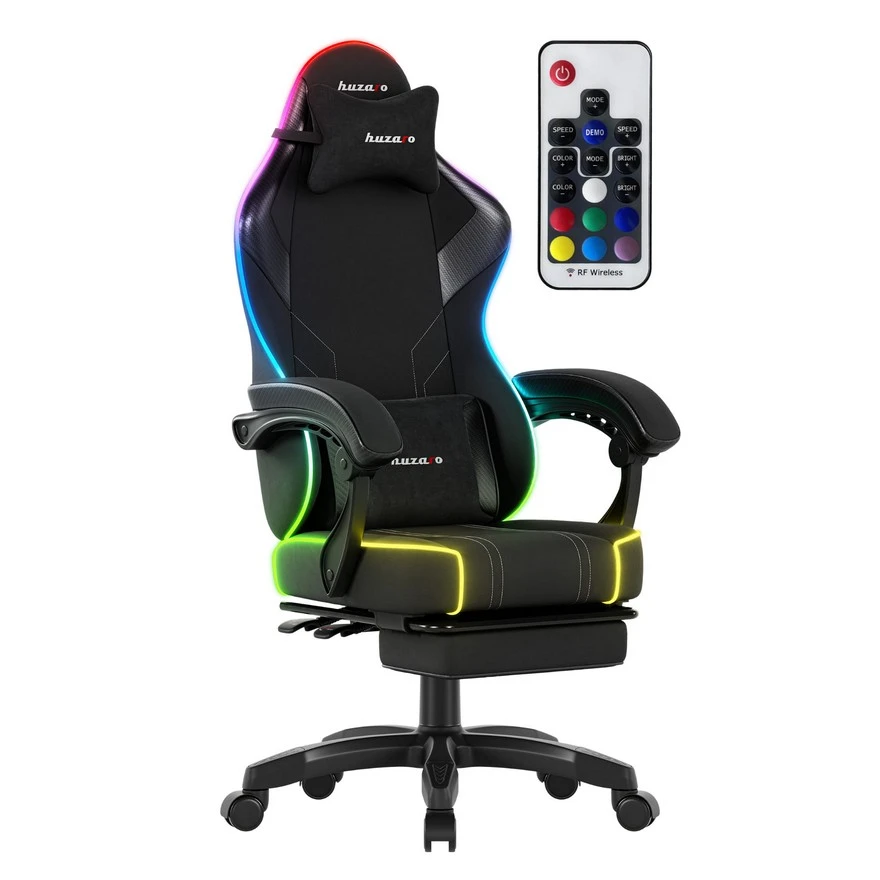 Jeftino povoljno Gaming Oprema - Huzaro Force 3.7 RGB Crna Gaming stolica