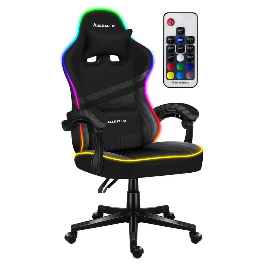 Jeftino povoljno Gaming Oprema - Huzaro Force 4.4 RGB Crna Gaming stolica