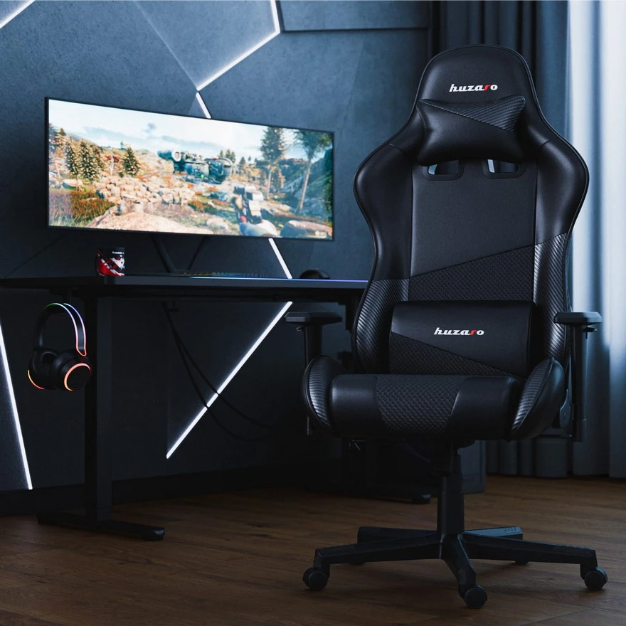Jeftino povoljno TRGOVACKA ROBA - Huzaro Force 6.2 Carbon Gaming stolica