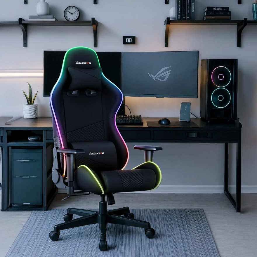 Jeftino povoljno TRGOVACKA ROBA - Huzaro Force 6.2 RGB Mesh Gaming stolica