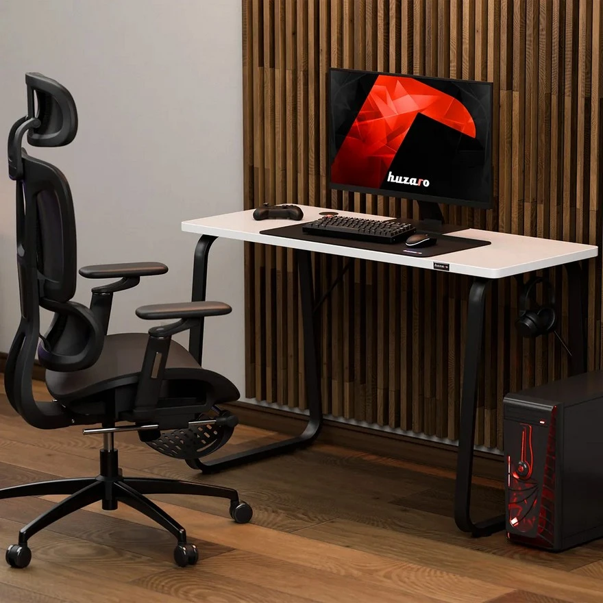 Jeftino povoljno Gaming Oprema - Huzaro Hero 1.5 Beli Gaming sto