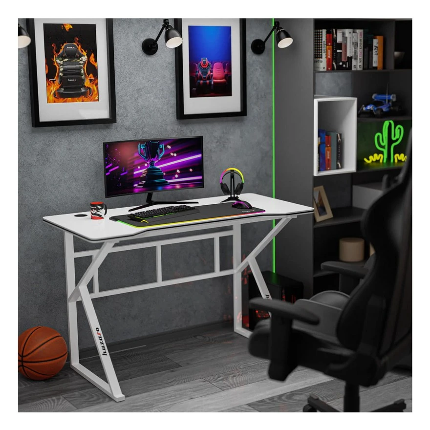 Jeftino povoljno  - Huzaro Hero 1.6 Beli Gaming sto