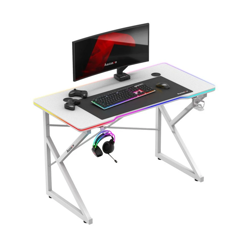 Jeftino povoljno  - Huzaro Hero 1.7 RGB Beli Gaming sto