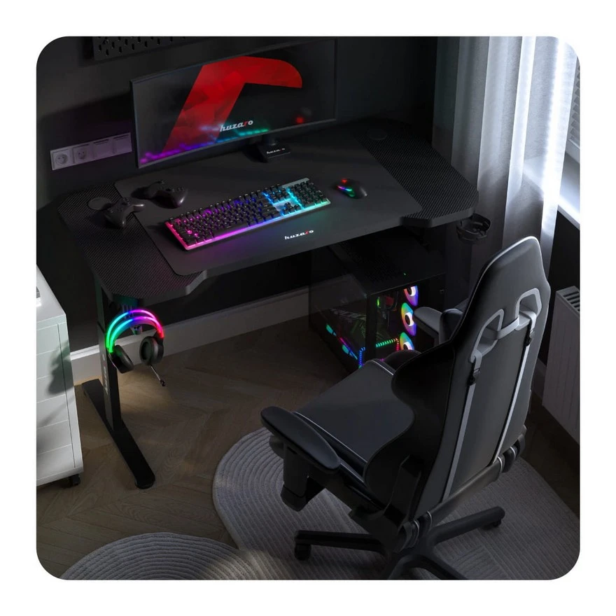 Jeftino povoljno TRGOVACKA ROBA - Huzaro Hero 2.6 Crni Gaming sto