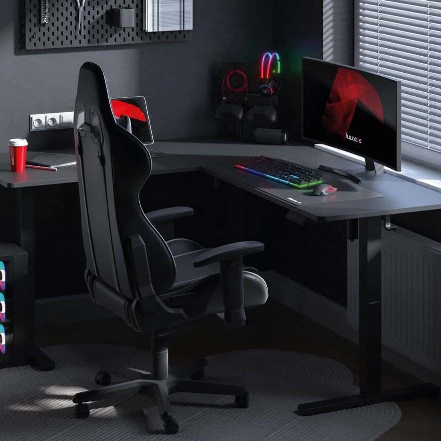 Jeftino povoljno TRGOVACKA ROBA - Huzaro Hero 9.5 Ugaoni Električni Gaming sto