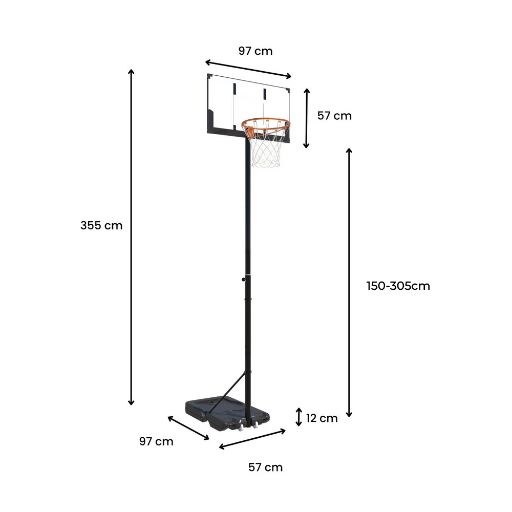 Jeftino povoljno TRGOVACKA ROBA - Koš sa podesivom visinom od 150cm do 305cm