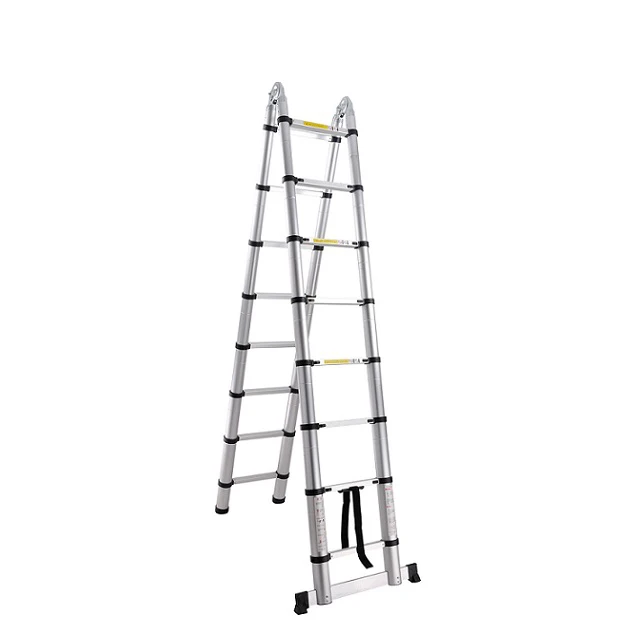 Jeftino povoljno Aluminijumske Merdevine - SuperStep Duple Aluminijumske Teleskopske Merdevine 2,8+2,8 XL