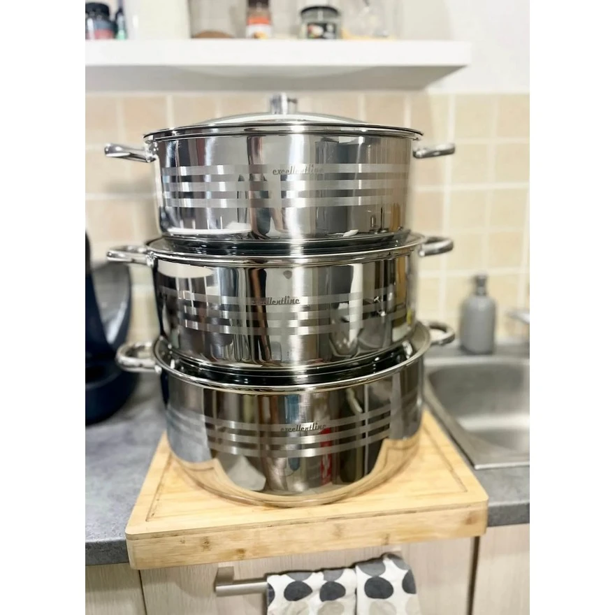 Jeftino povoljno Kuhinjska Oprema - Excellent Line Jumbo Set Lonci 6 delova EL-3BPV