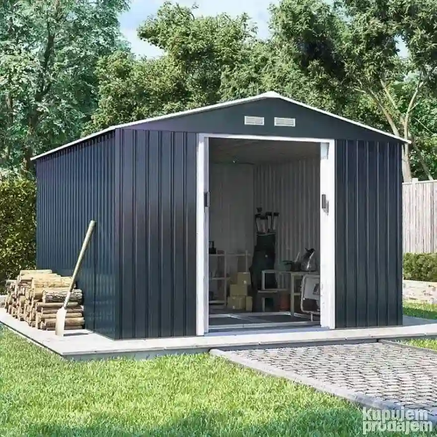 Jeftino povoljno Bašta i dvorište - Metalna Baštenska kućica 389x310x212cm GH1012H