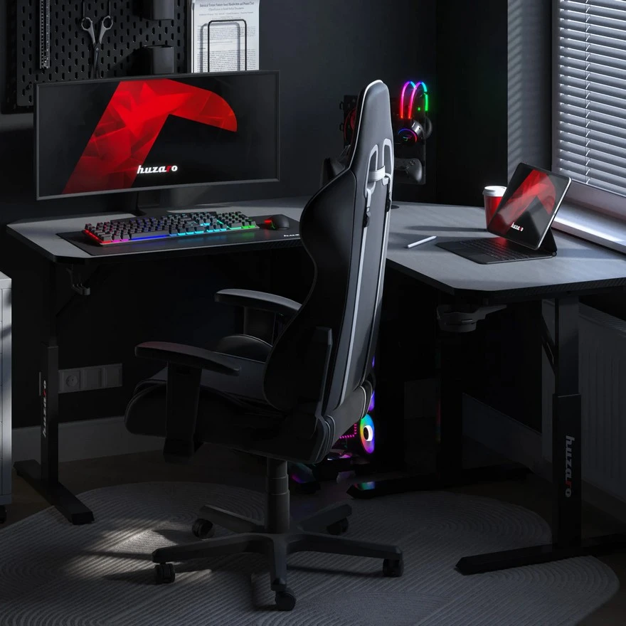 Jeftino povoljno TRGOVACKA ROBA - Huzaro Hero 7.3 Crni Podesivi sto 140x60cm