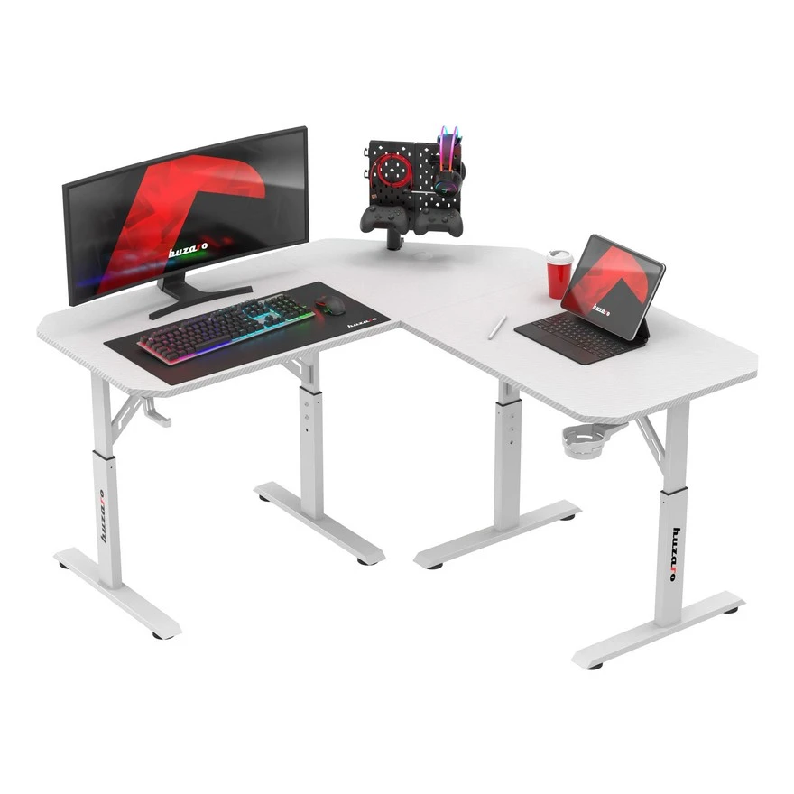 Jeftino povoljno  - Huzaro Hero 7.3 Beli Podesivi sto 140x60cm