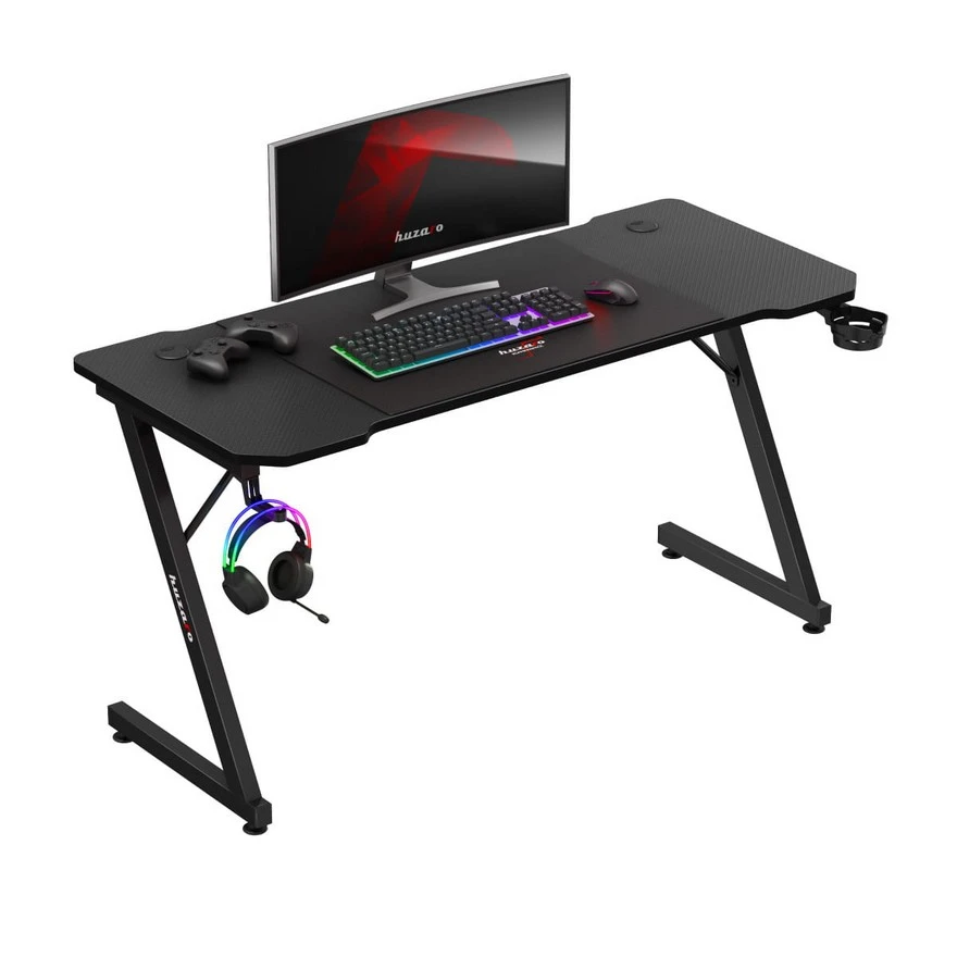 Jeftino povoljno Gaming Oprema - Huzaro Hero 3.3 Crni Gaming sto 140x60cm