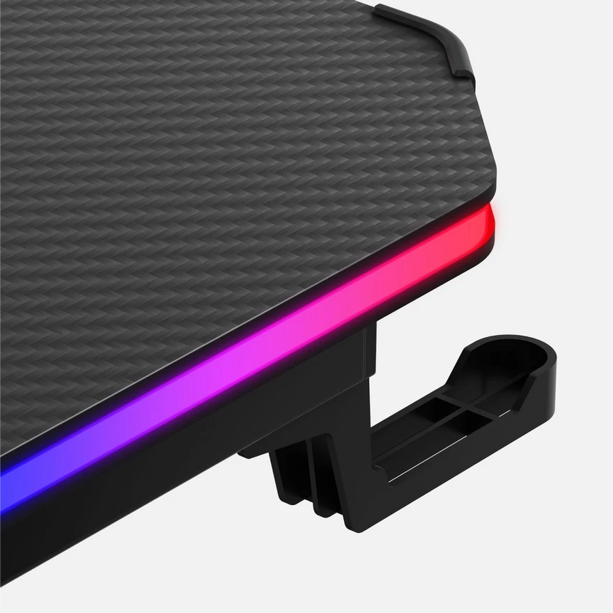 Jeftino povoljno TRGOVACKA ROBA - Huzaro Hero 3.3 Crni RGB Gaming sto 140x60cm