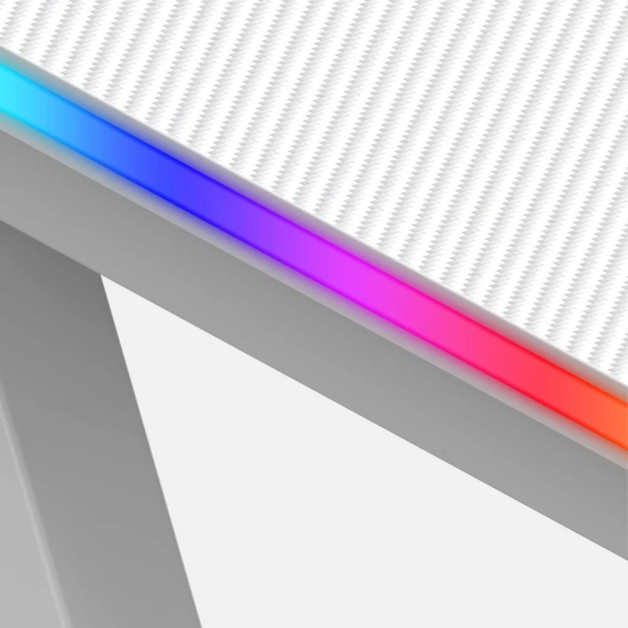 Jeftino povoljno  - Huzaro Hero 3.3 Beli RGB Gaming sto 140x60cm