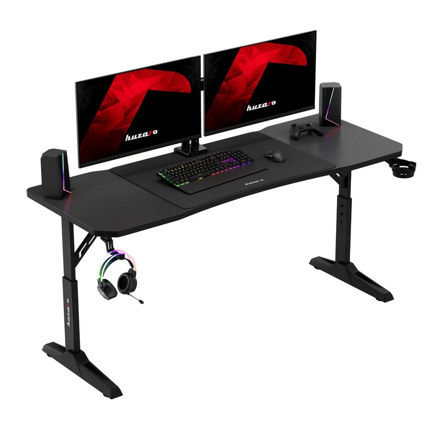 Jeftino povoljno TRGOVACKA ROBA - Huzaro Hero 4.6 Crni Podesivi Gaming sto 160x60cm