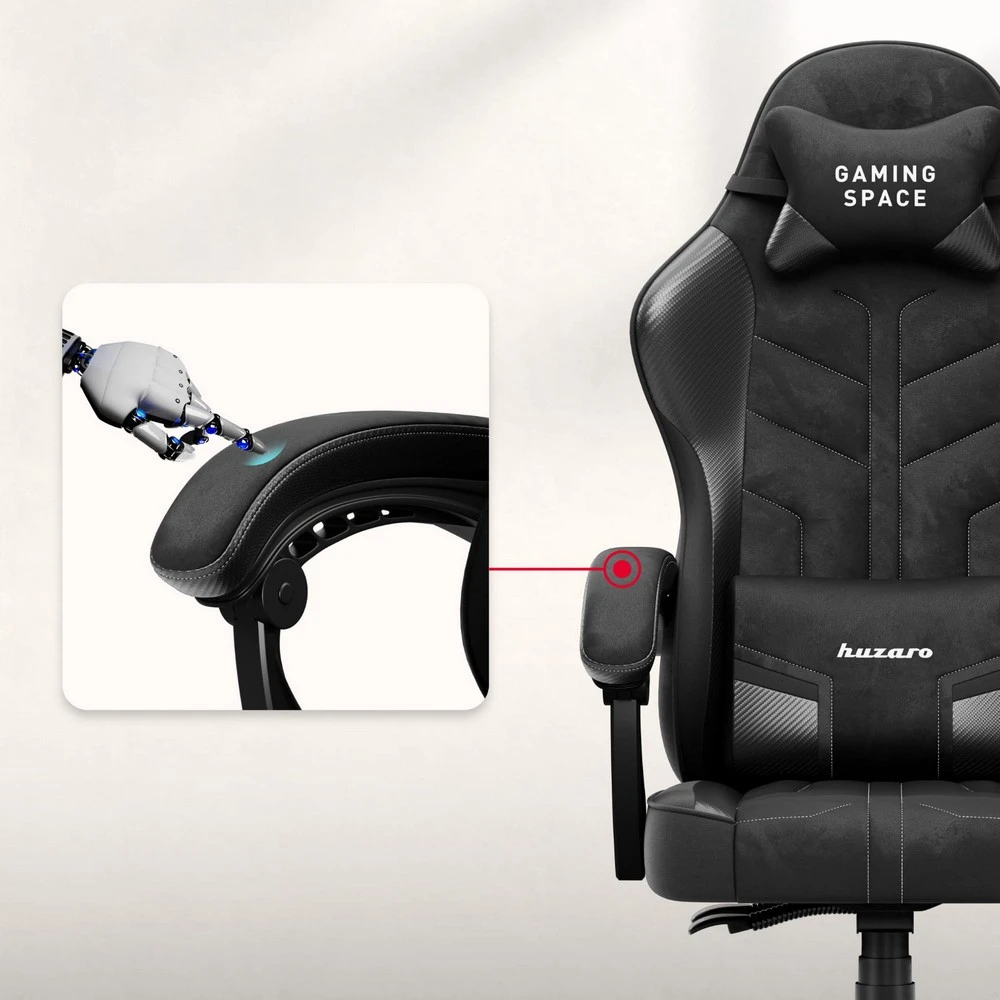Huzaro Force 2.7 Crna Carbon Gaming stolica