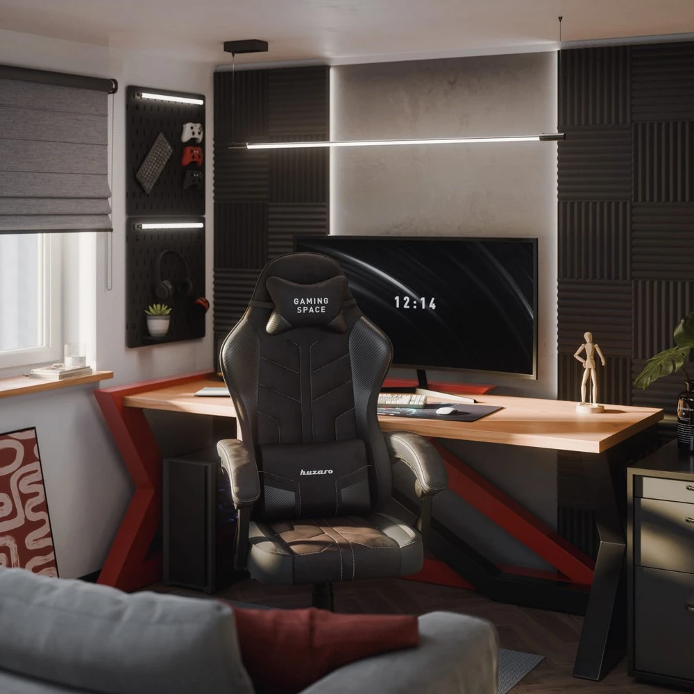 Jeftino povoljno  - Huzaro Force 2.7 Crna Carbon Gaming stolica