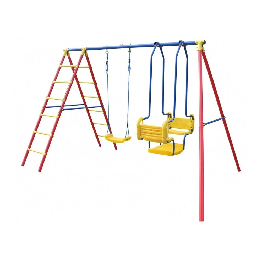 Jeftino povoljno  - ED Velika Dečija Ljuljaška set 3u1 Metalna ljuljaška gondola merdevine 300x200x195