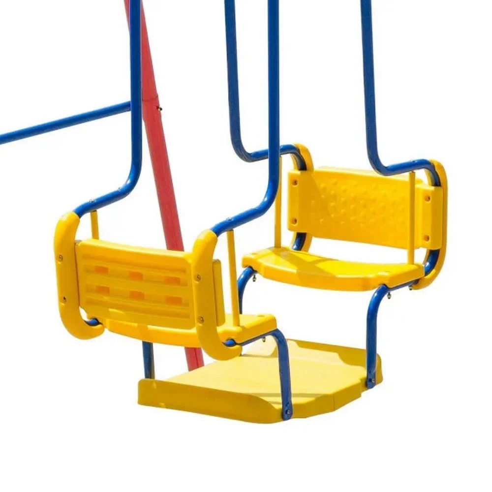 Jeftino povoljno  - ED Velika Dečija Ljuljaška set 3u1 Metalna ljuljaška gondola merdevine 300x200x195