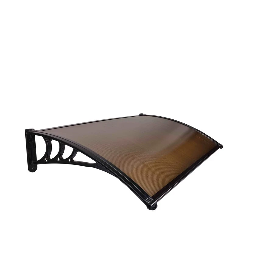 Jeftino povoljno Nadstrešnice - Nadstrešnica Aluminijumska 150x120cm Crna Bronza 5mm