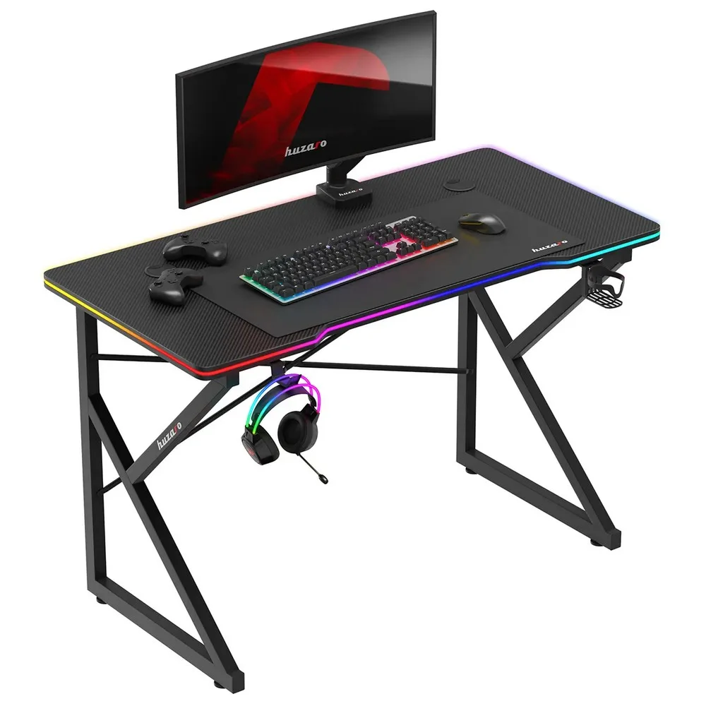 Jeftino povoljno Gaming Oprema - Huzaro Hero 1.7 RGB Crni Gaming sto