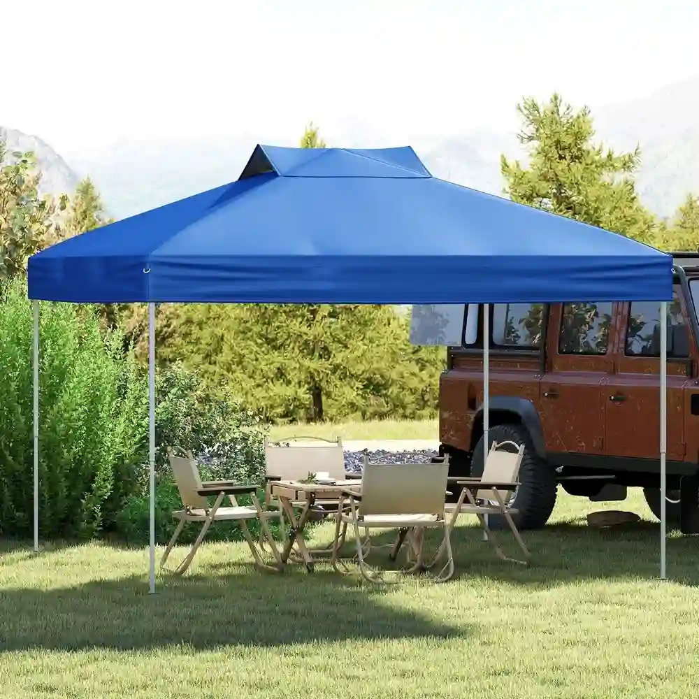 Jeftino povoljno BASTENSKA OPREMA - Venturo Garden 3x3m Plavi Paviljon sa mehanizmom