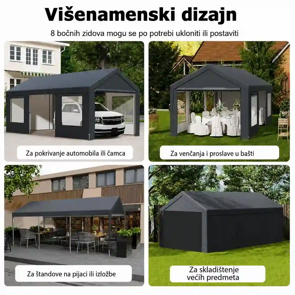 Venturo Titan 300x600cm Siva Garaza Sator Paviljon