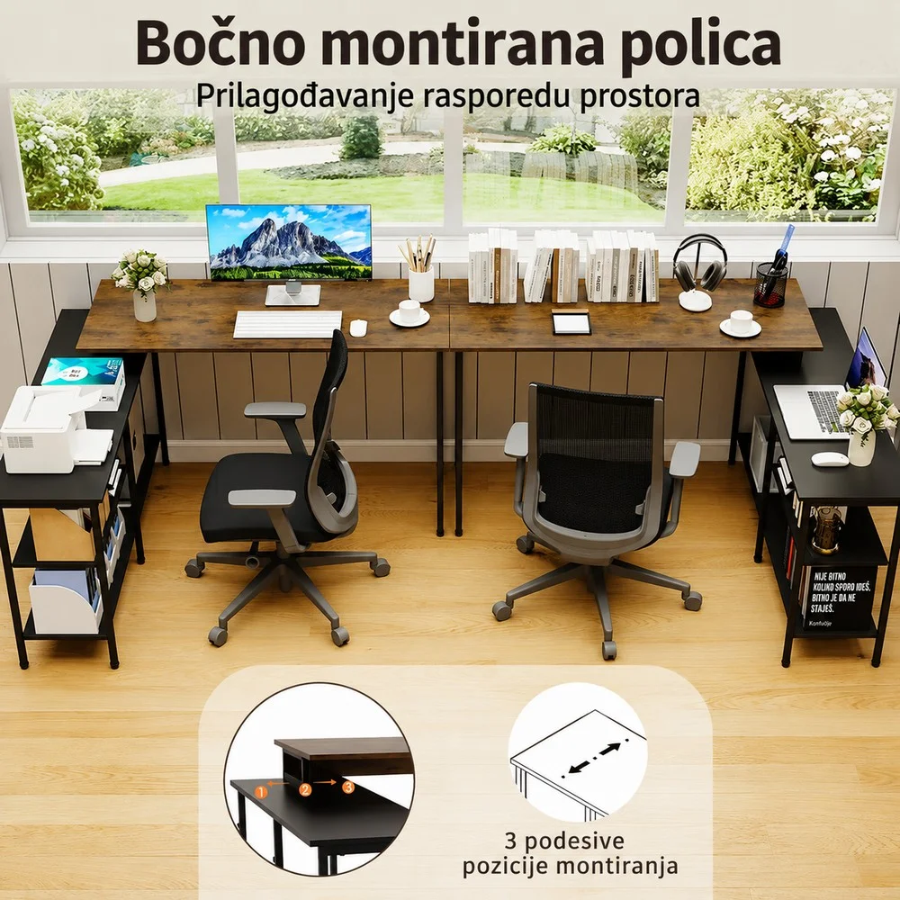 Jeftino povoljno Stolovi - Nuvora Ugaoni Kancelarijski Sto