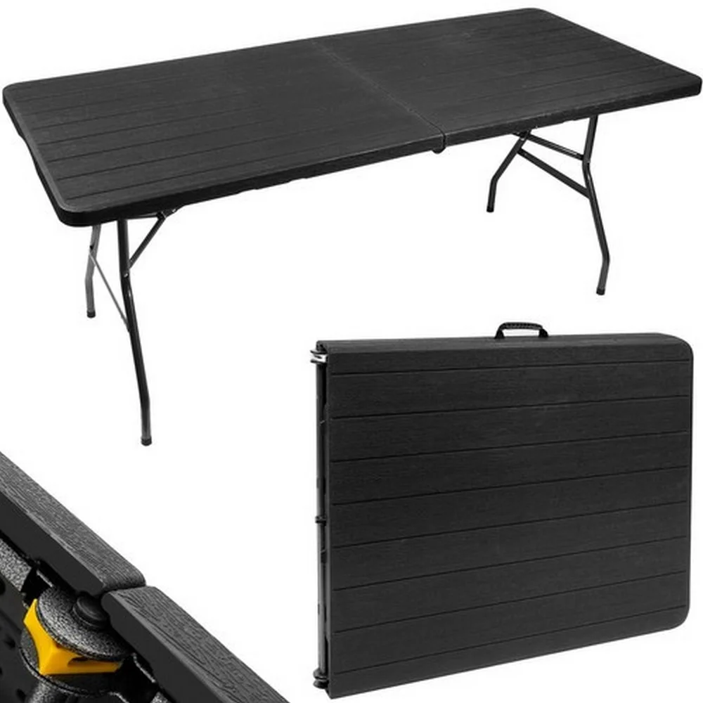 Jeftino povoljno Nameštaj za dvorište - Gardlov Sklopivi Plastični Sto sa Ručkom 180x74x74cm