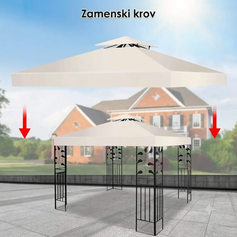 Jeftino povoljno  - Venturo Gazebo zamensko platno 3x3m Bež