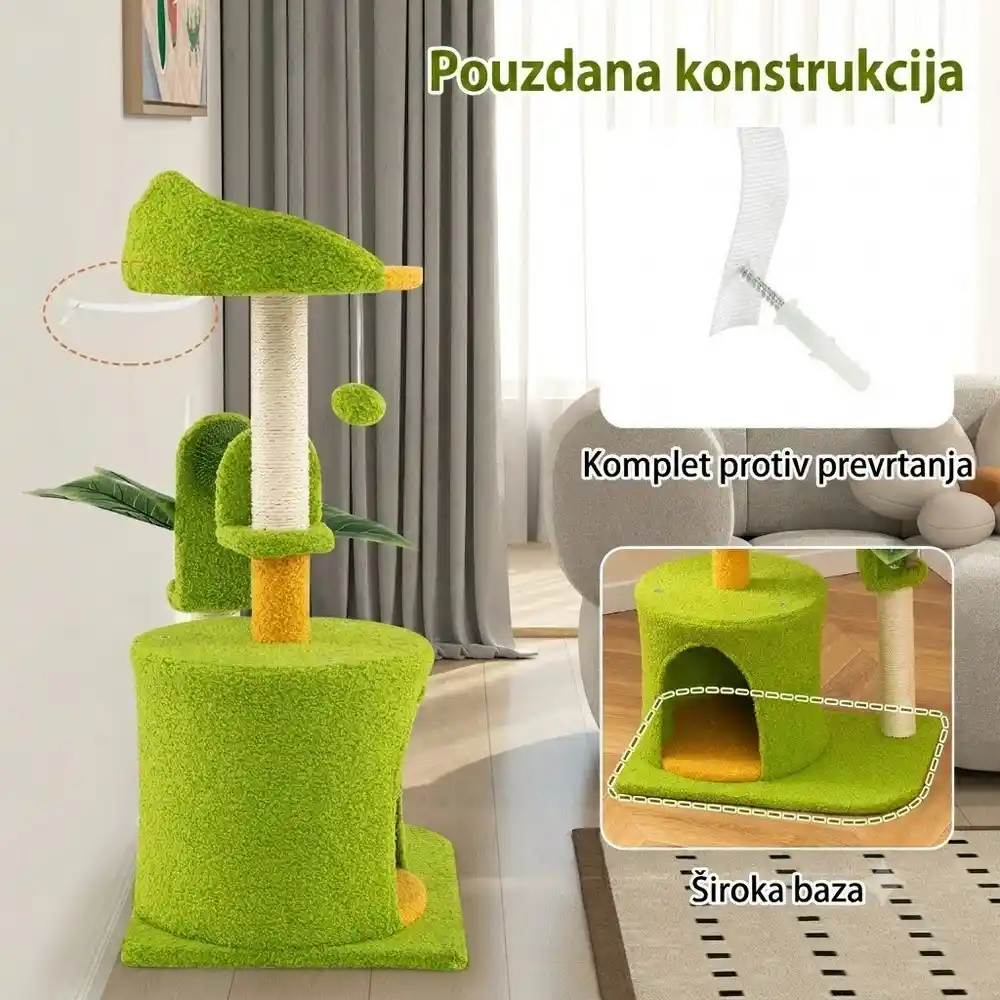 Jeftino povoljno TRGOVACKA ROBA - Maca Panama kućica i grebalica 79cm